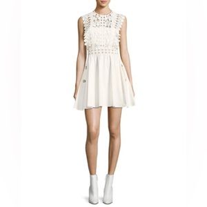 Self Portrait floral vine mini in white